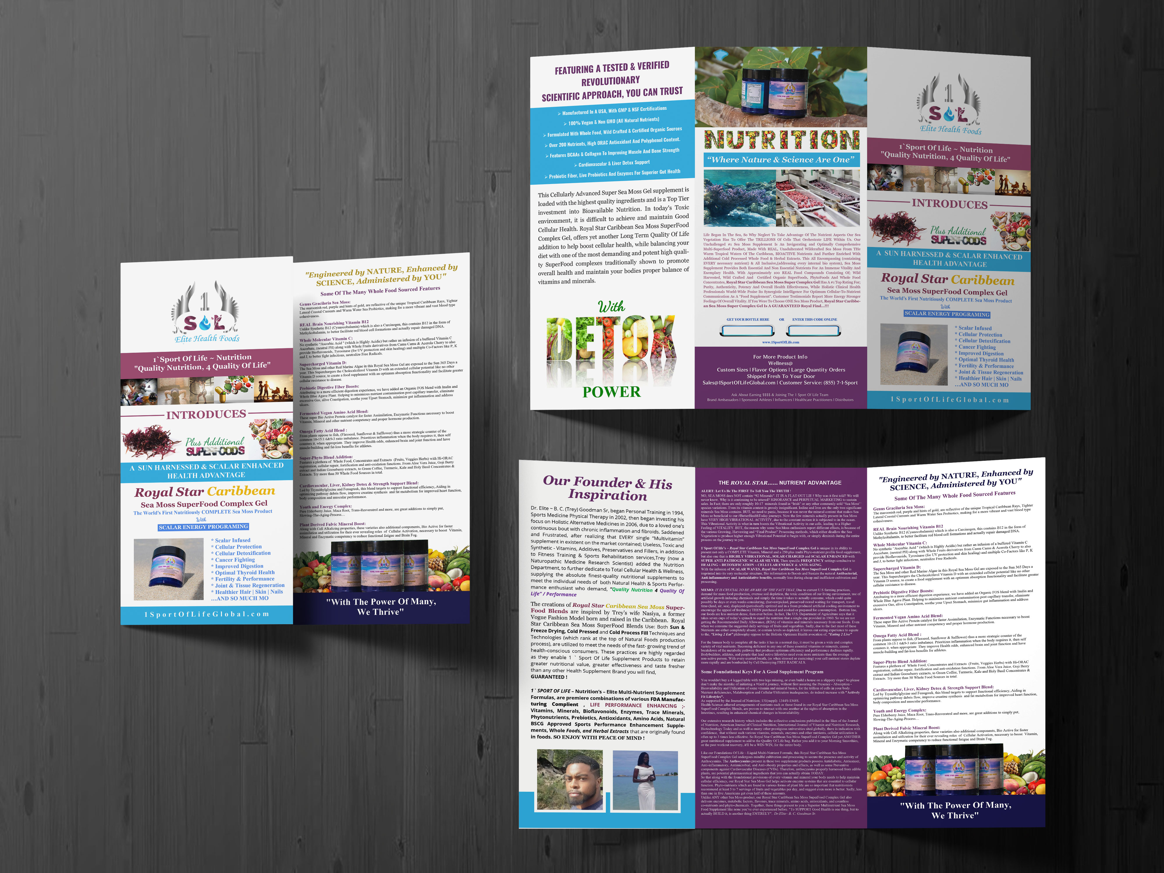 Brochure Design by artbitin for 1 Sport Of Life Global Inc | Design #29066222