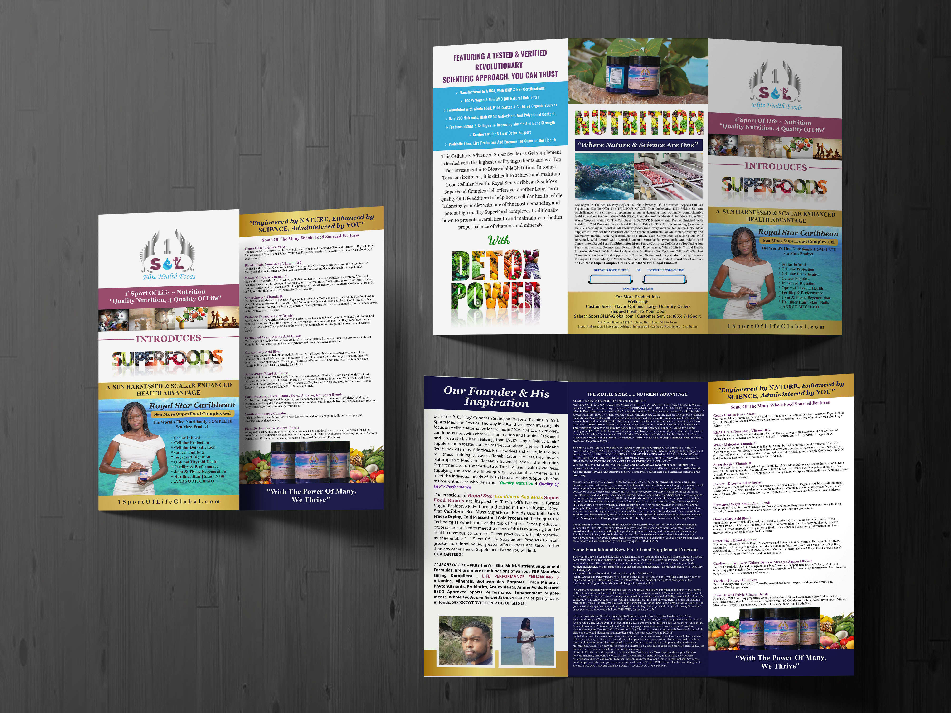 Broschüren-Design von artbitin für 1 Sport Of Life Global Inc | Design #29067338