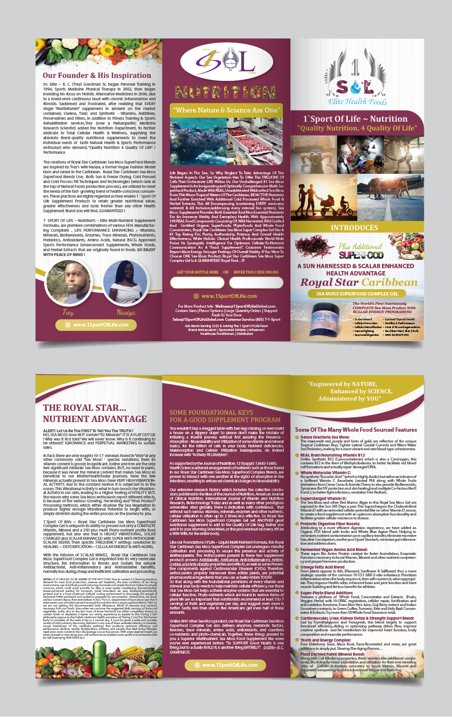 Broschüren-Design von alex989 für 1 Sport Of Life Global Inc | Design #29088676