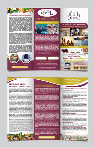 Broschüren-Design von alex989 für 1 Sport Of Life Global Inc | Design: #29088676