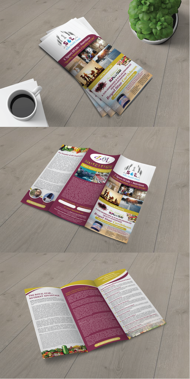 Broschüren-Design von alex989 für 1 Sport Of Life Global Inc | Design #29088733