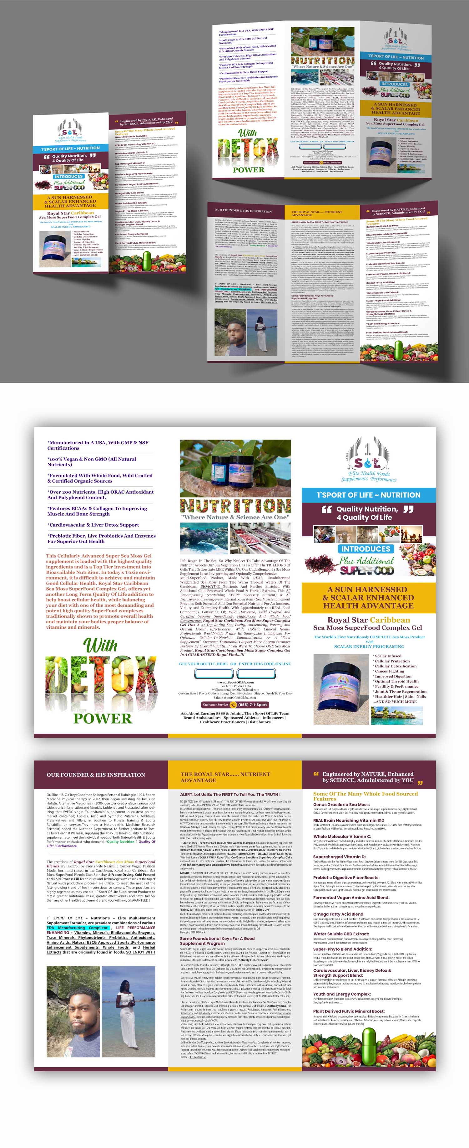 Broschüren-Design von debdesign für 1 Sport Of Life Global Inc | Design #29088491