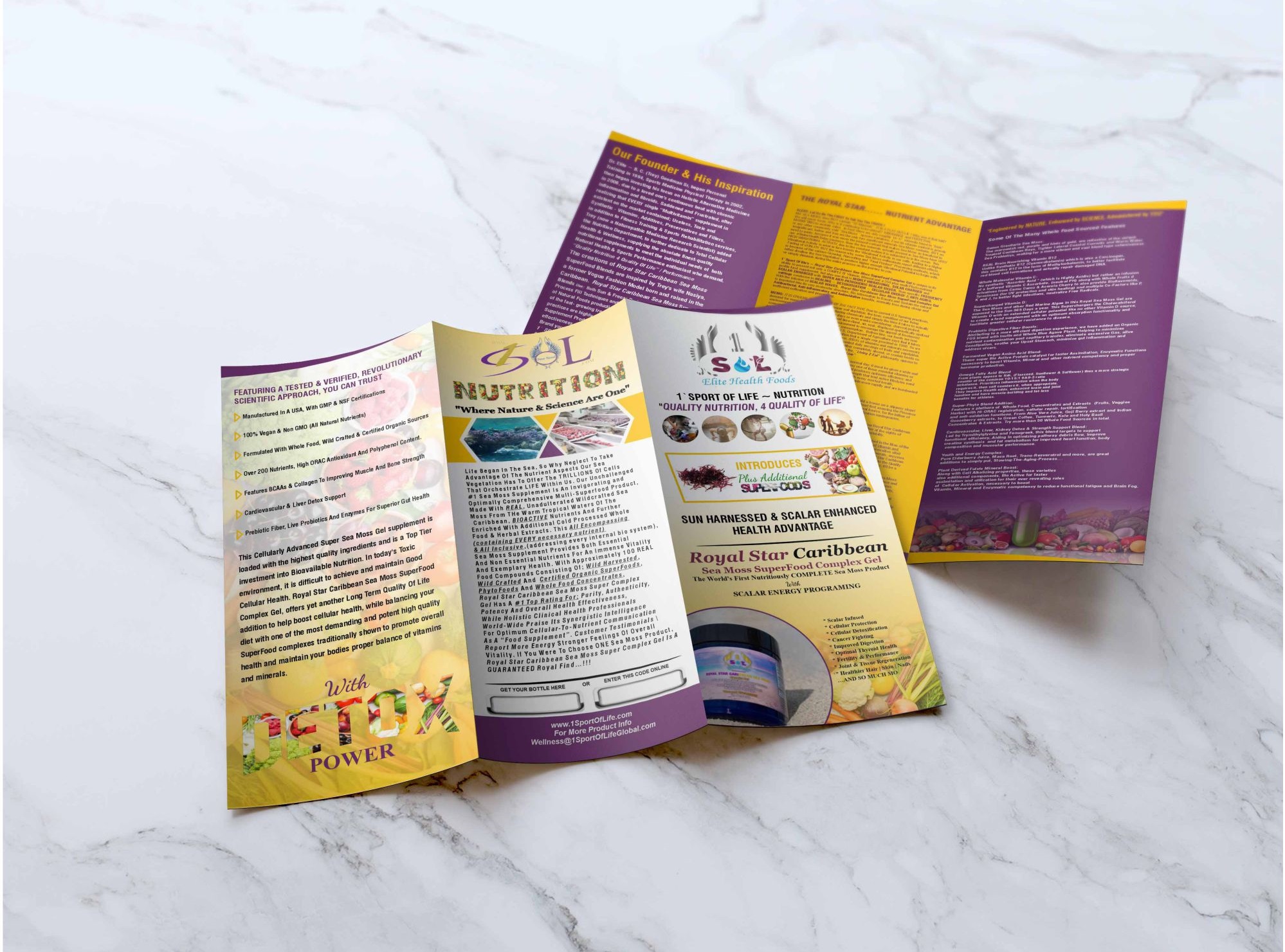 Brochure Design by 3Guys for 1 Sport Of Life Global Inc | Design #29067773