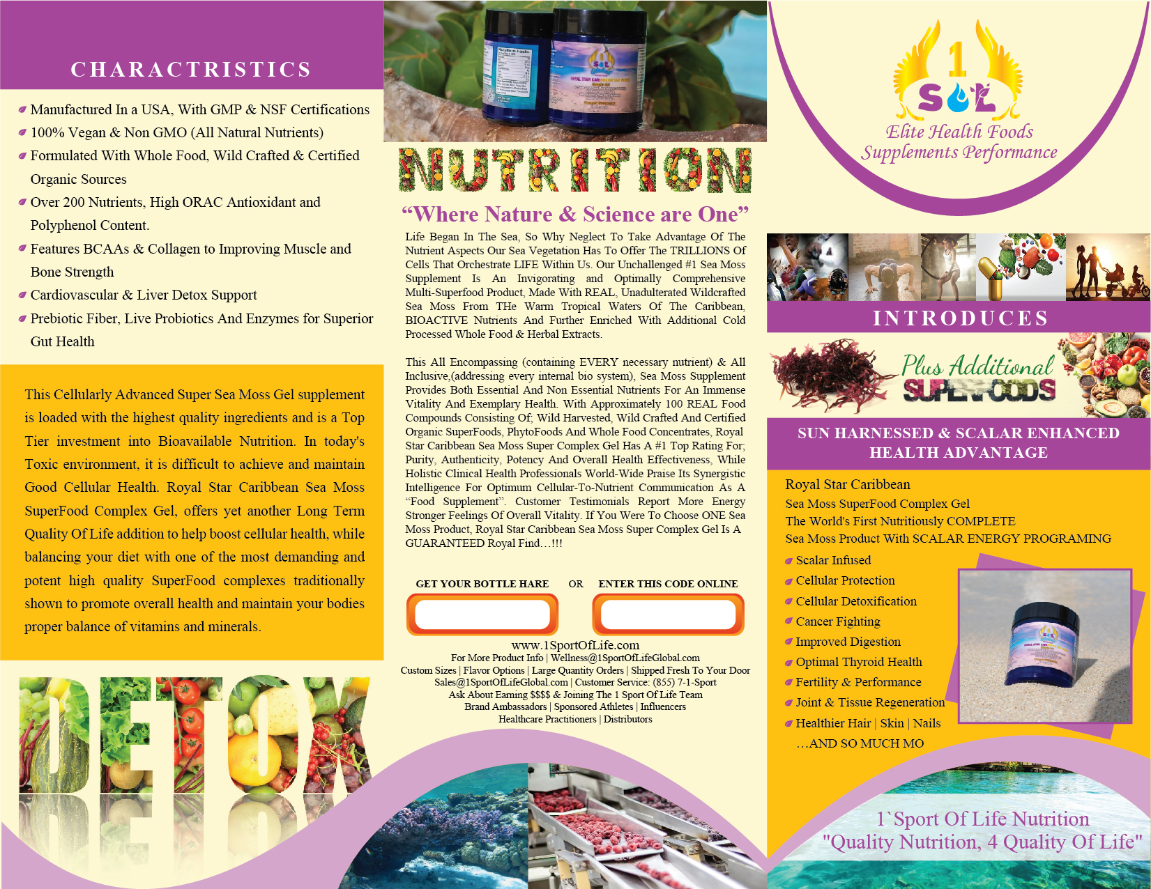 Brochure Design by 3Guys for 1 Sport Of Life Global Inc | Design #29067865