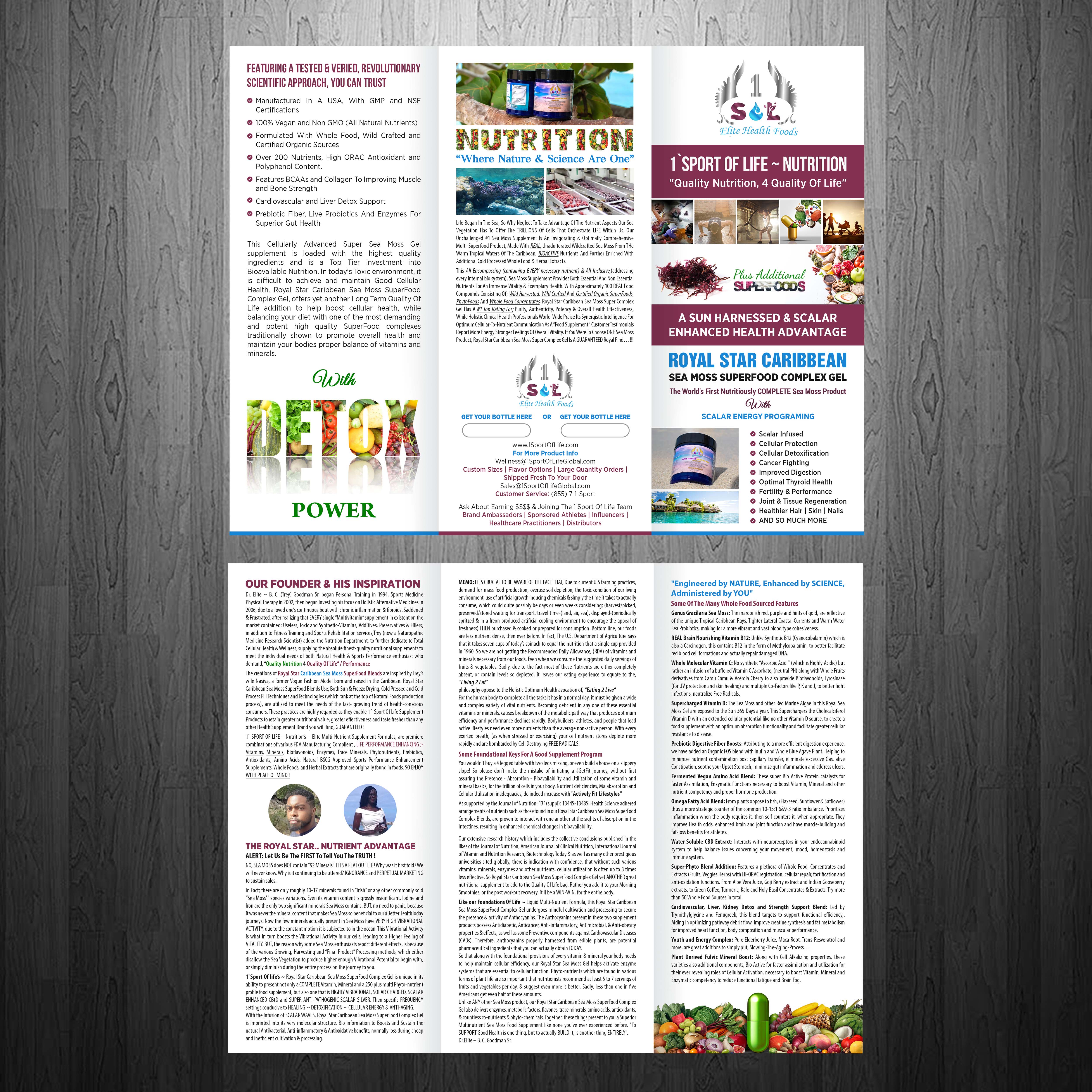 Diseño de Brochure por GraphicsGuru para 1 Sport Of Life Global Inc | Diseño #29072941