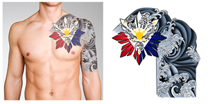 Left chest and shoulder with half sleeve tattoo | Tattoo Design by JKIANN08