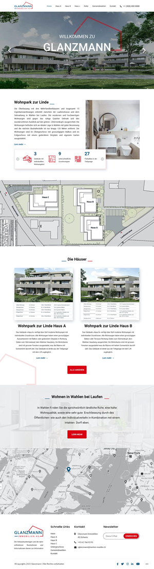 Webseite inkl. html für Immobilienprojekt | Diseño Web por pb