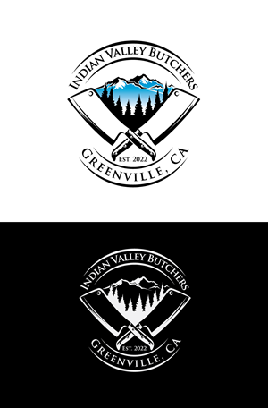 Indian Valley Butchers Greenville, CA Est. 2022 | Design de Logo par LogoPoko