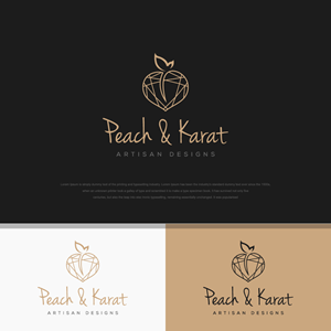 Peach & Karat (optional tagline: Artisan Designs) | Diseño de Logo por RKsharma