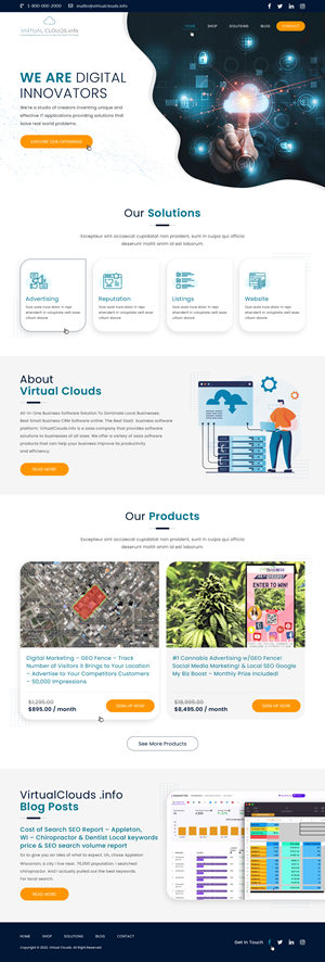 Re-Design WP Site VirtualClouds.info | Diseño Web por Atom