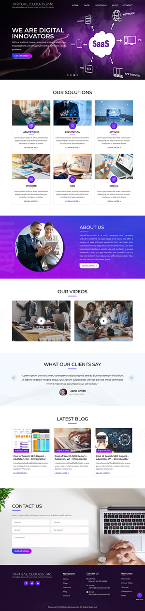 Re-Design WP Site VirtualClouds.info | Web Design by Titan Eagle
