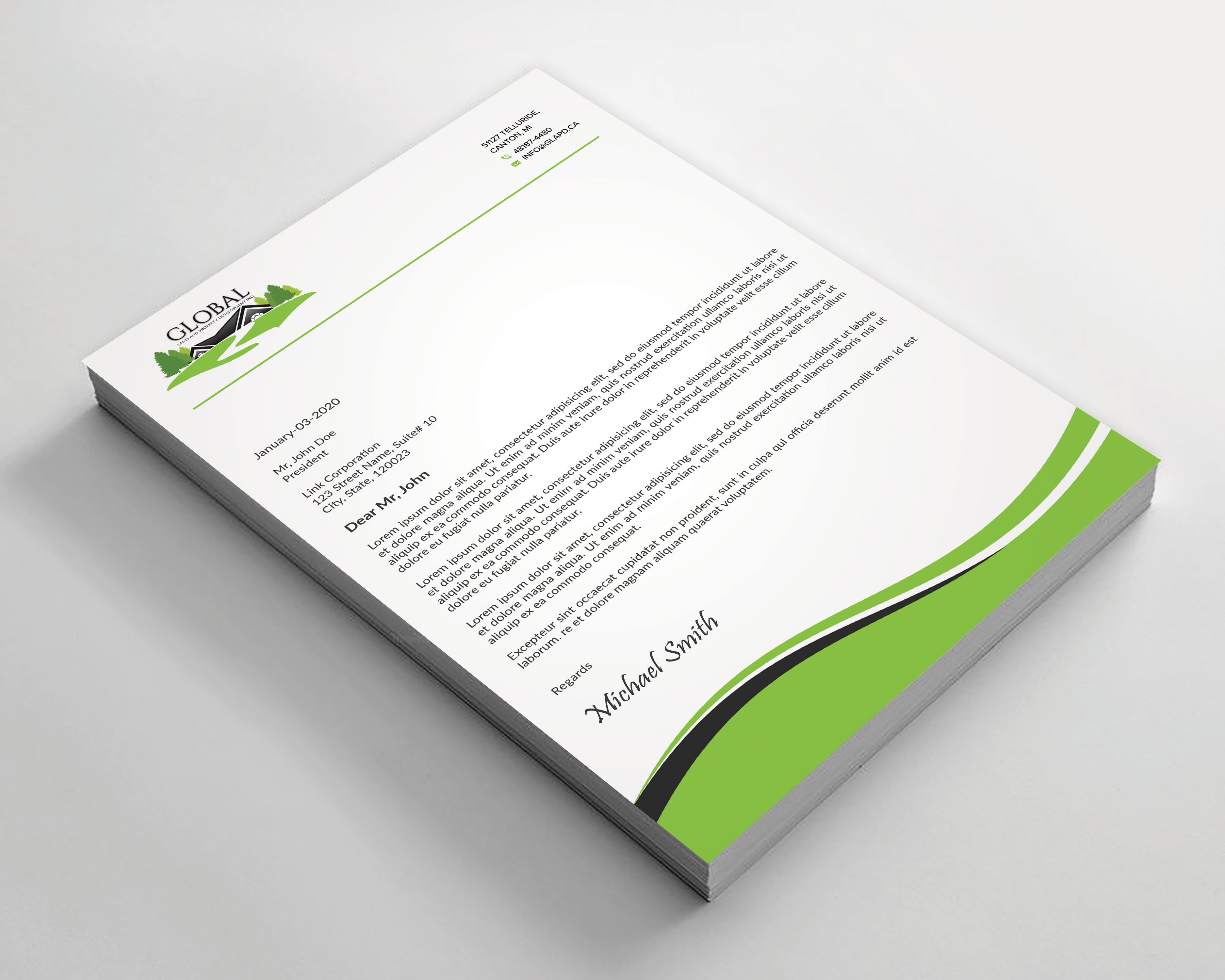 Letterhead Design by sadikul islam for this project | Design #29096764