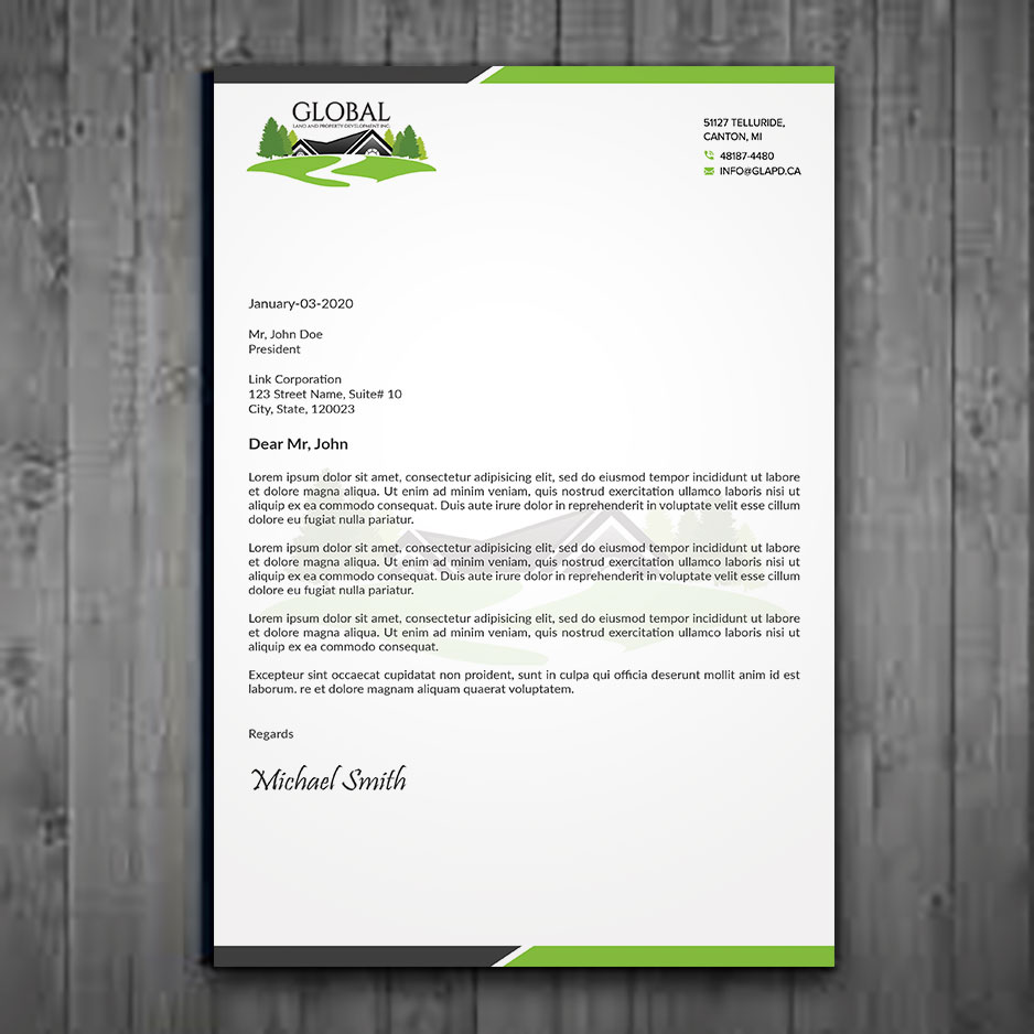 Letterhead Design by sadikul islam for this project | Design #29096769