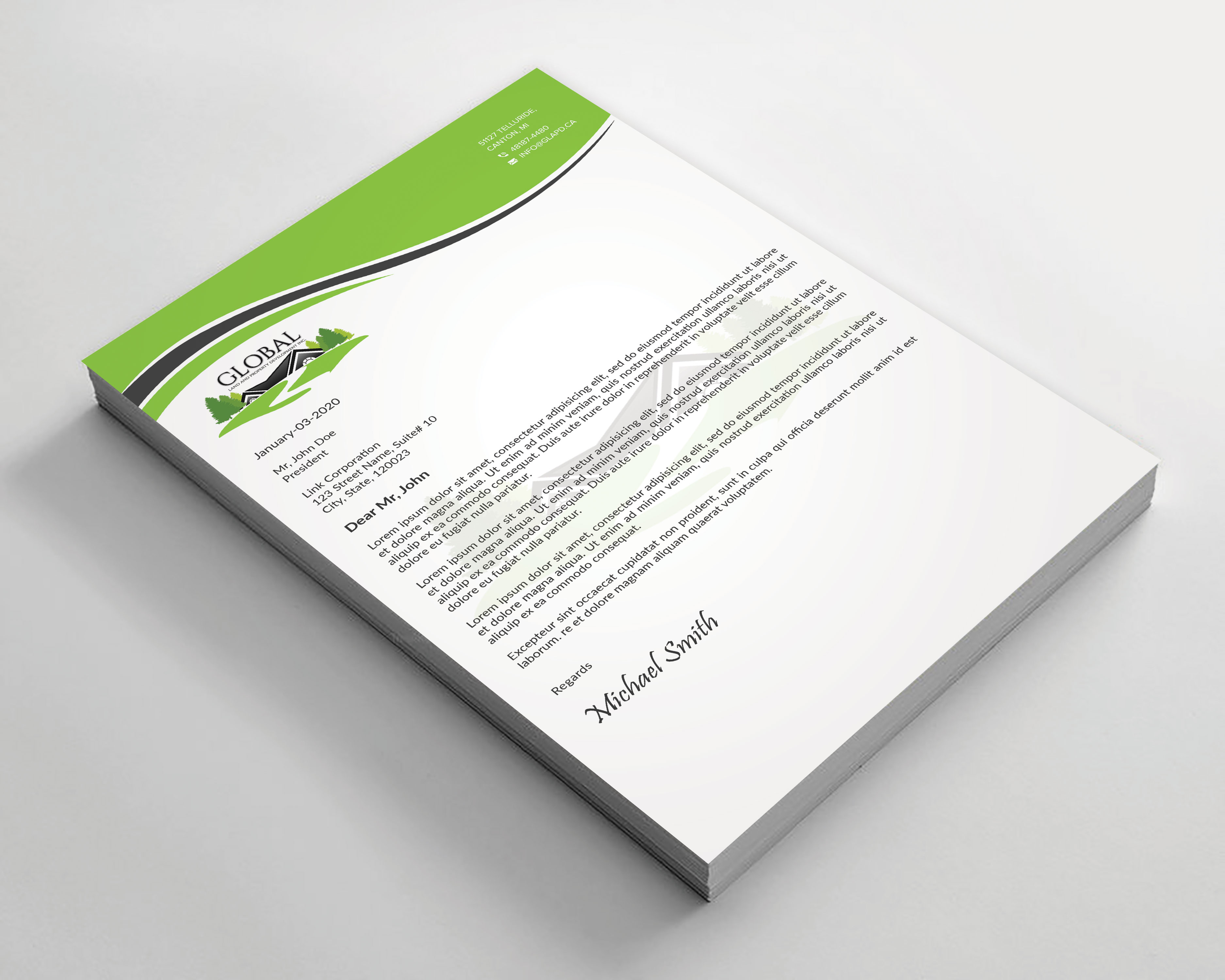 Letterhead Design by sadikul islam for this project | Design #29096801