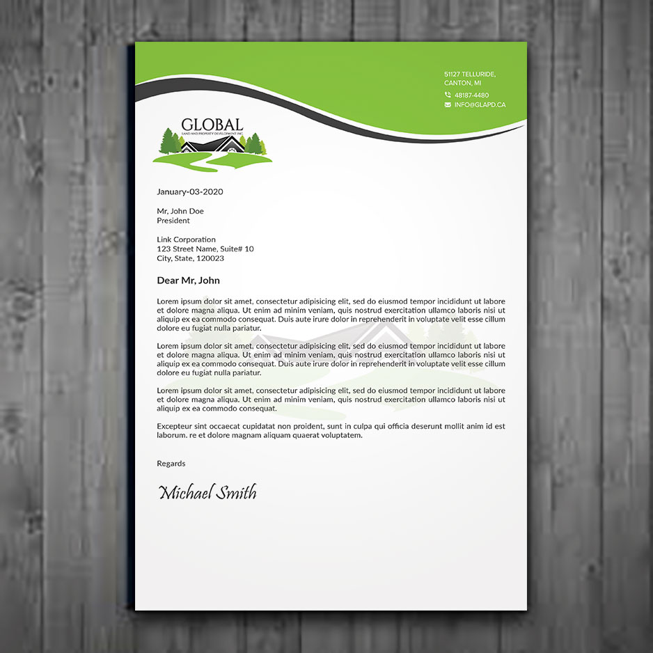 Letterhead Design by sadikul islam for this project | Design #29096810