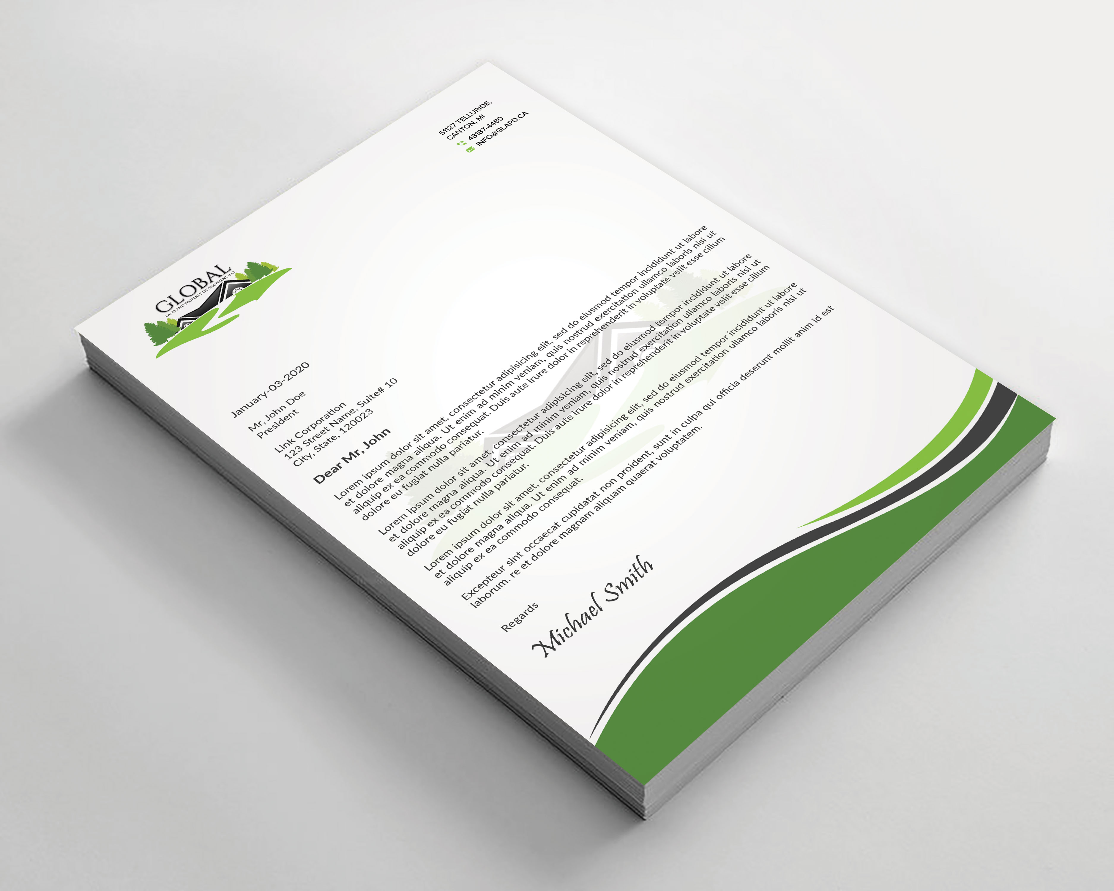 Letterhead Design by sadikul islam for this project | Design #29096858
