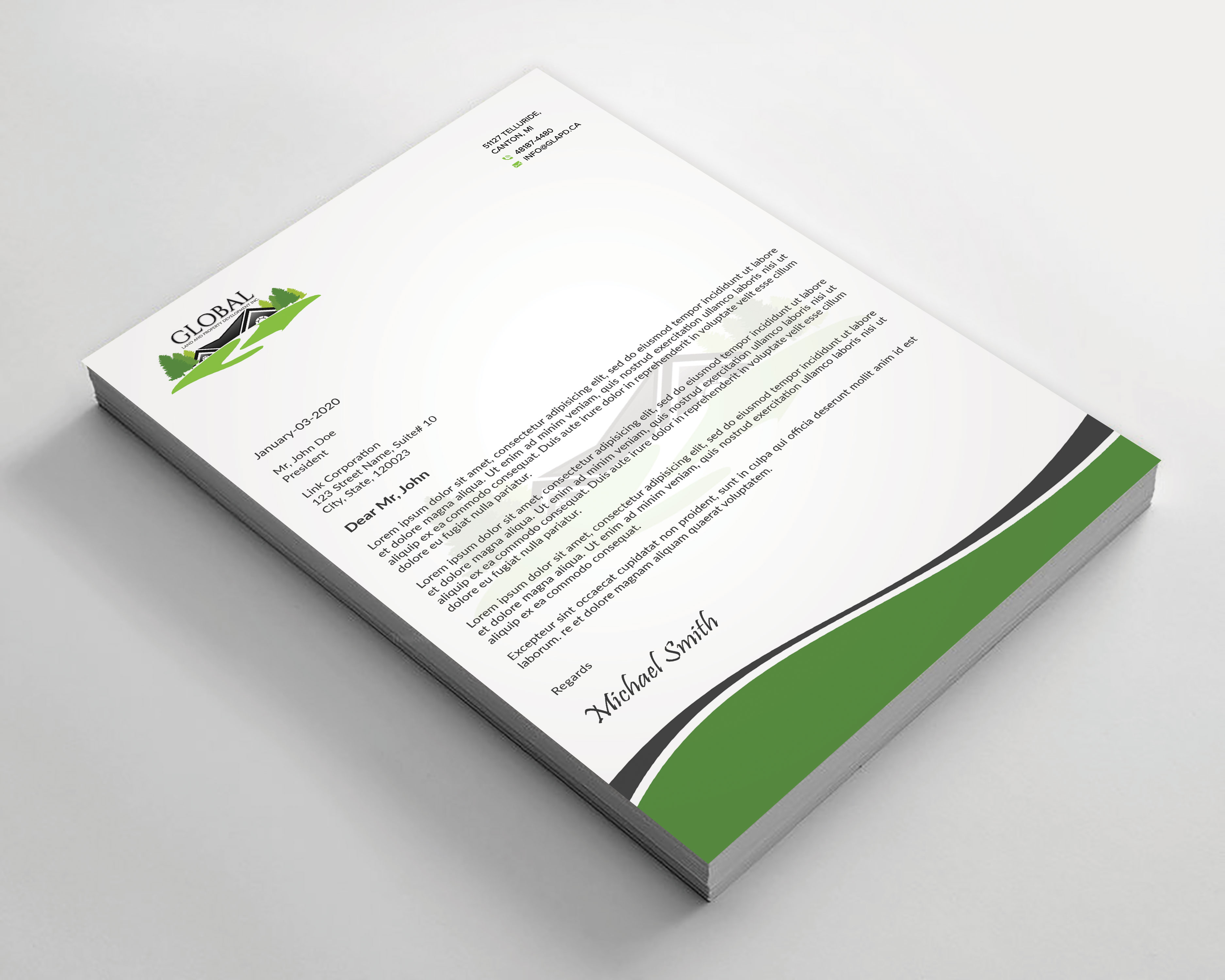 Letterhead Design by sadikul islam for this project | Design #29096955
