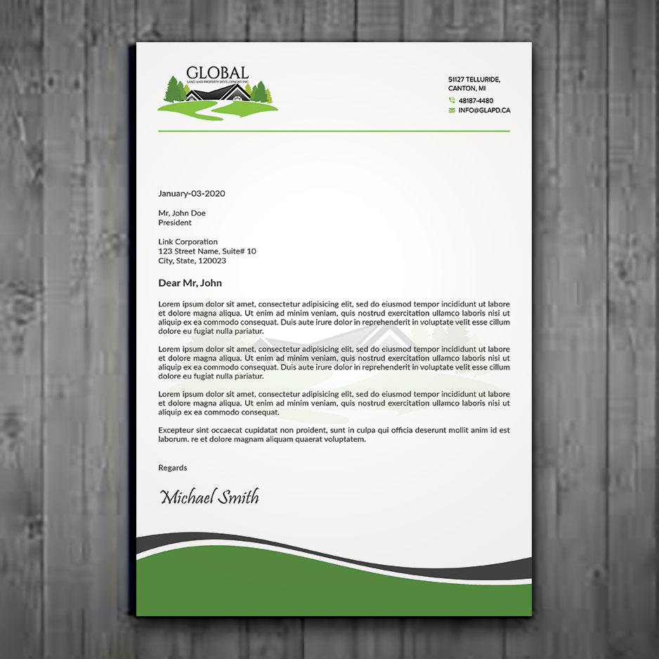 Letterhead Design by sadikul islam for this project | Design #29096957