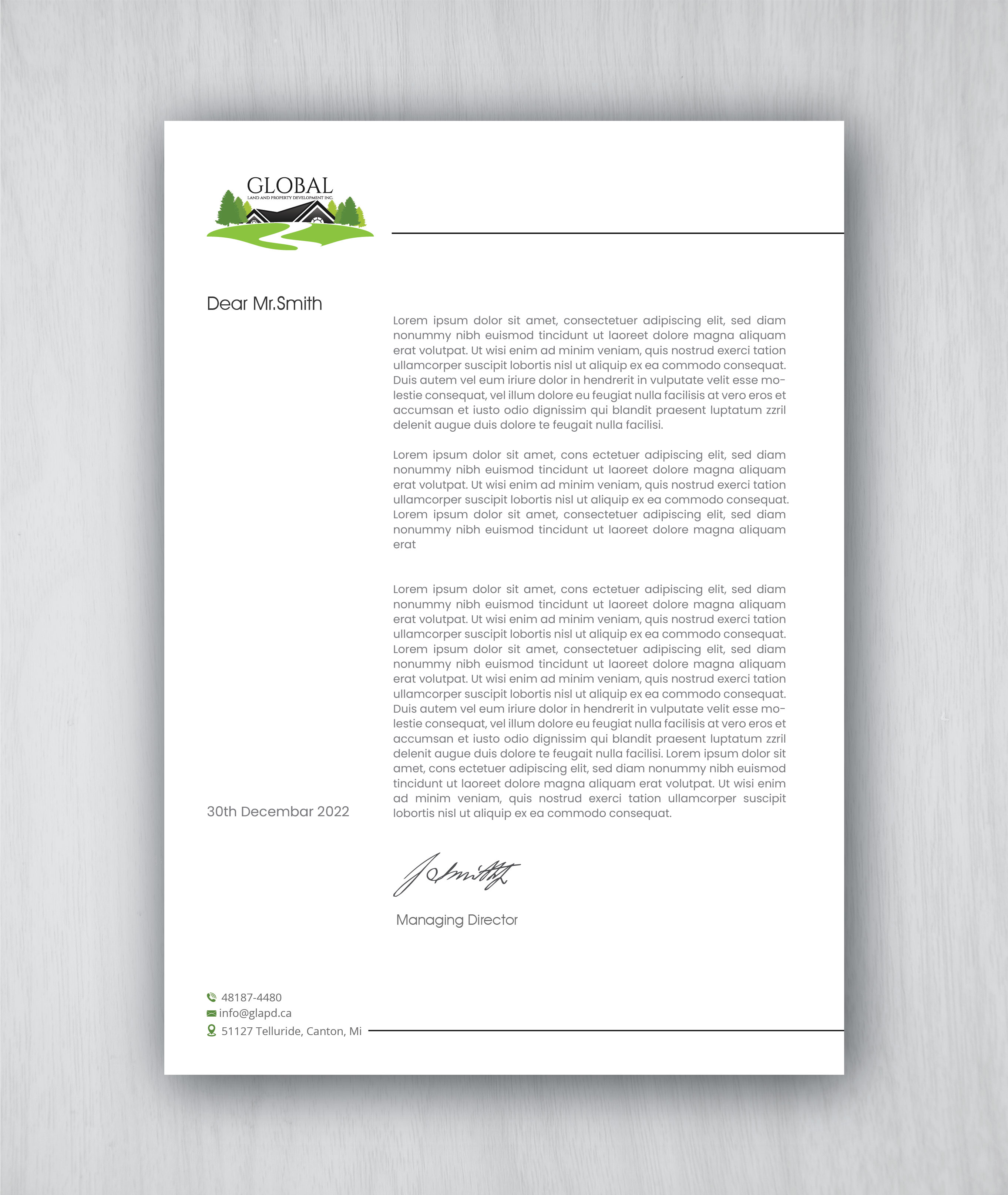 Letterhead Design by artbitin for this project | Design #29098408