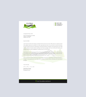 Letterhead Design by Creations Box 2015 for this project | Design: #29087841
