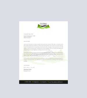 Letterhead Design by Creations Box 2015 for this project | Design: #29087845