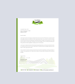 Letterhead Design by Creations Box 2015 for this project | Design: #29087846