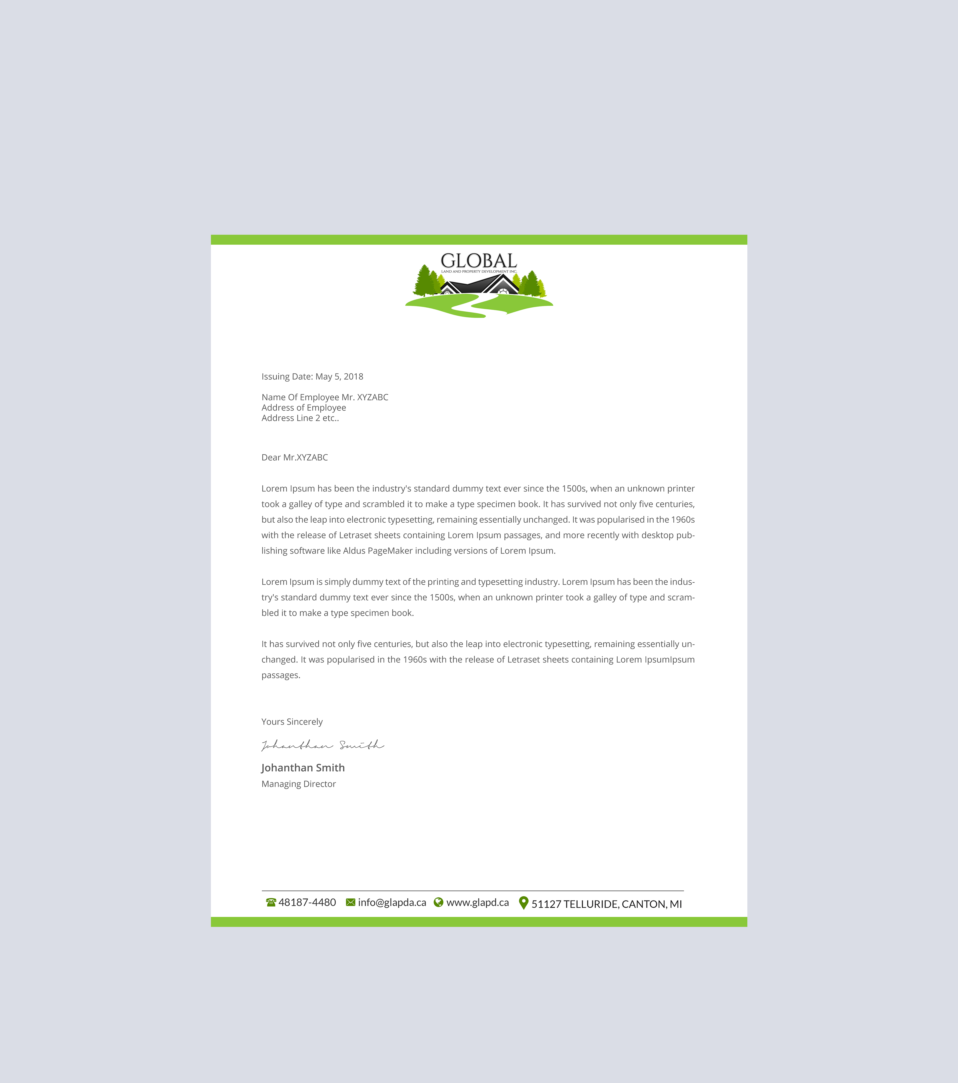 Letterhead Design by Creations Box 2015 for this project | Design #29087847