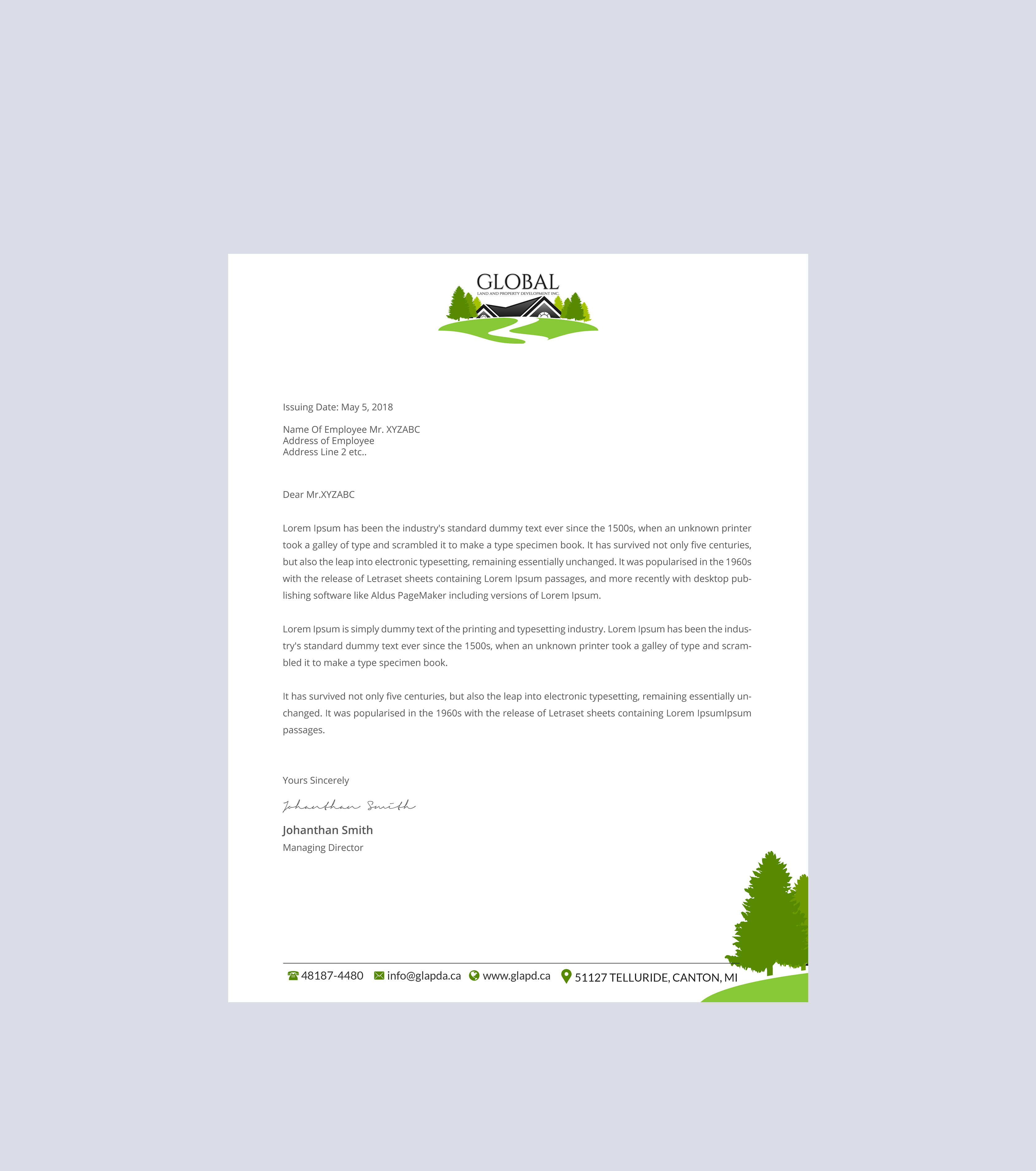 Letterhead Design by Creations Box 2015 for this project | Design #29087848