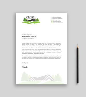 Letterhead Design by Musa. A for this project | Design #29090463