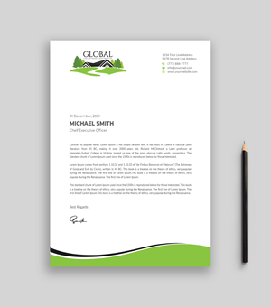 Letterhead Design by Musa. A for this project | Design: #29090464