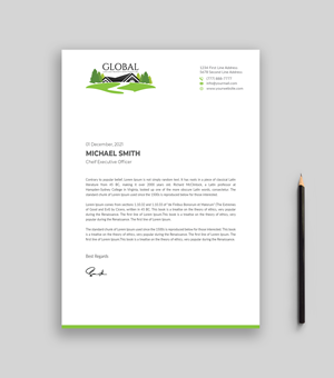 Letterhead Design by Musa. A for this project | Design: #29090465