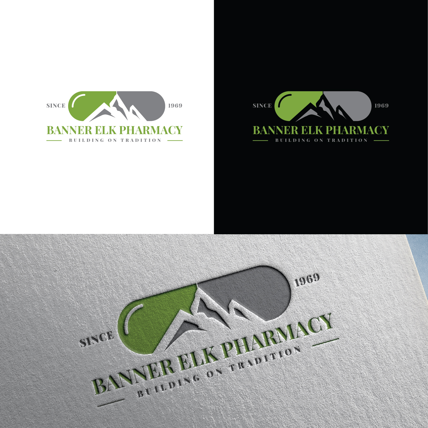 Diseño de Logo por S.H Designs para Banner Elk Pharmacy | Diseño #29077818