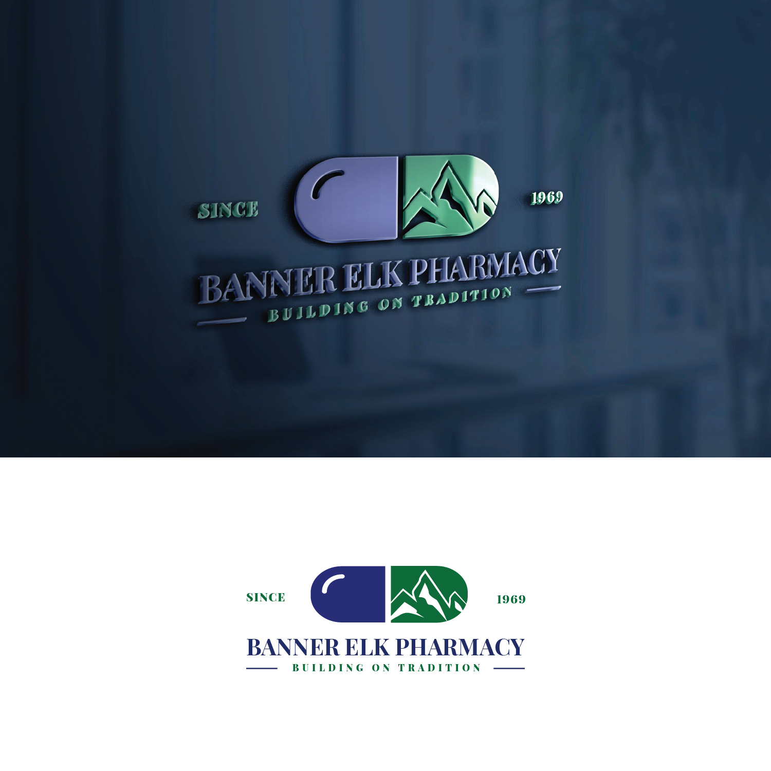 Logo Design by S.H Designs for Banner Elk Pharmacy | Design #29107213