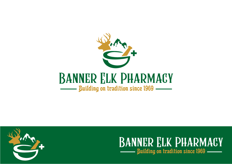 Logo-Design von Amduat Design für Banner Elk Pharmacy | Design #29086344