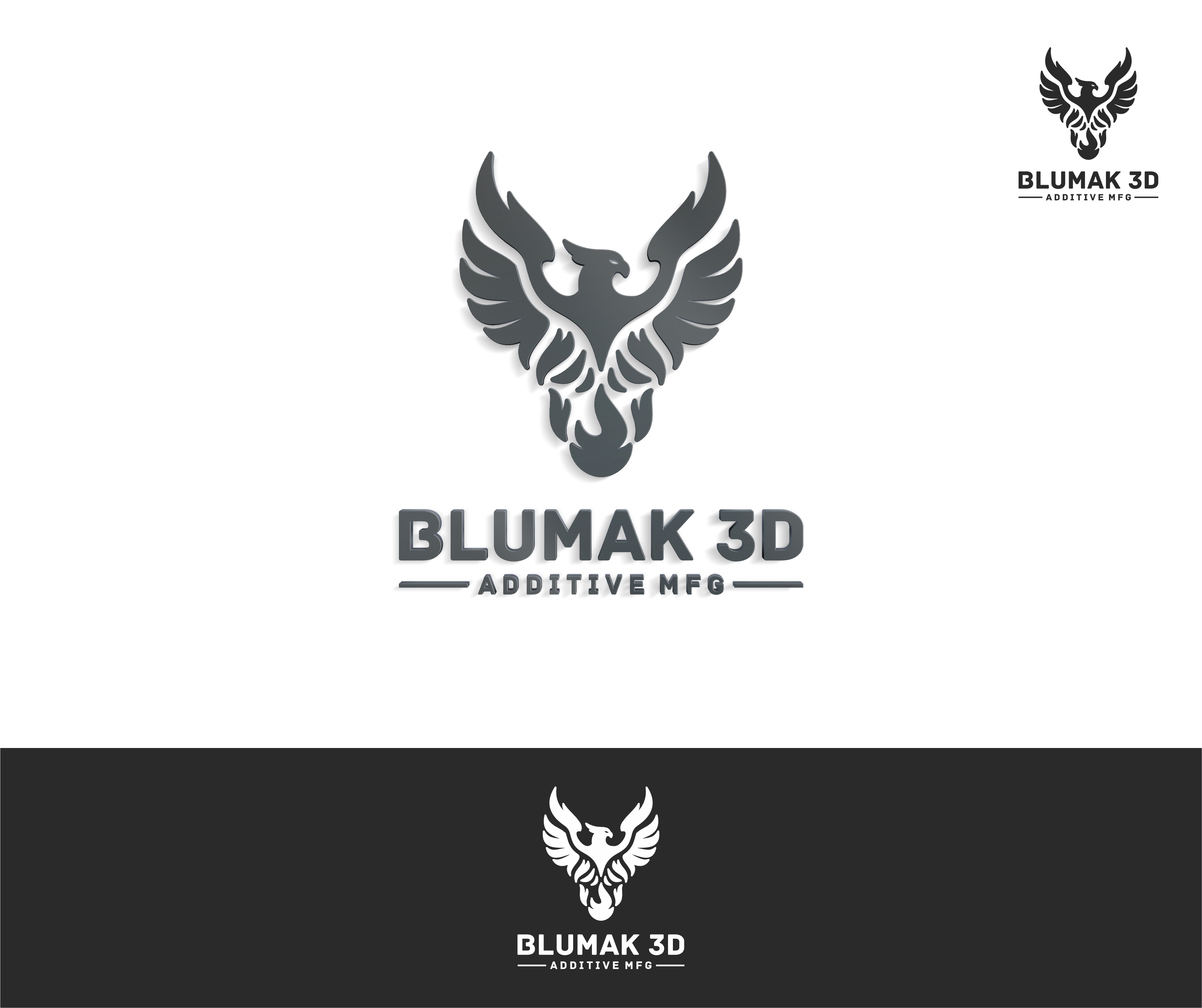 Logo Design by aquabomb26 for BluMak 3D | Design #29078825
