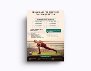 Design de Flyer par KreativeMadz pour Pilates with Anna | Design : #29082354