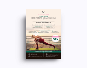 Design de Flyer par KreativeMadz pour Pilates with Anna | Design : #29085985