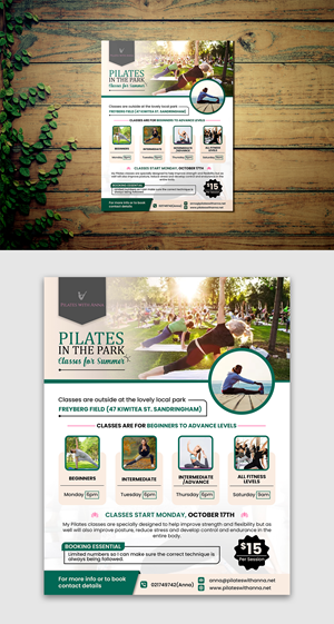 Design de Flyer par debdesign pour Pilates with Anna | Design : #29080950
