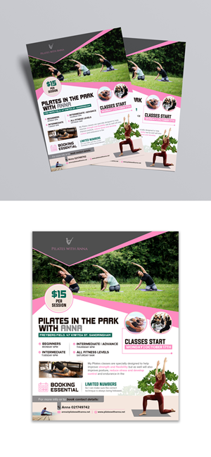 Design de Flyer par debdesign pour Pilates with Anna | Design : #29080966