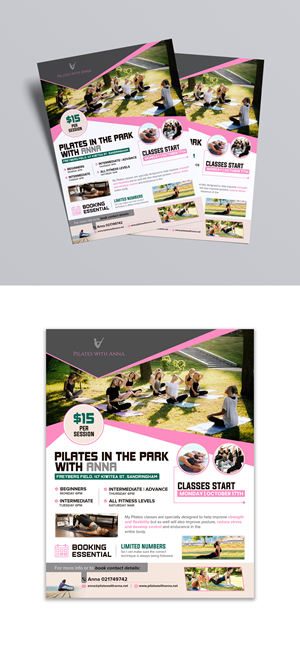 Design de Flyer par debdesign pour Pilates with Anna | Design : #29080967