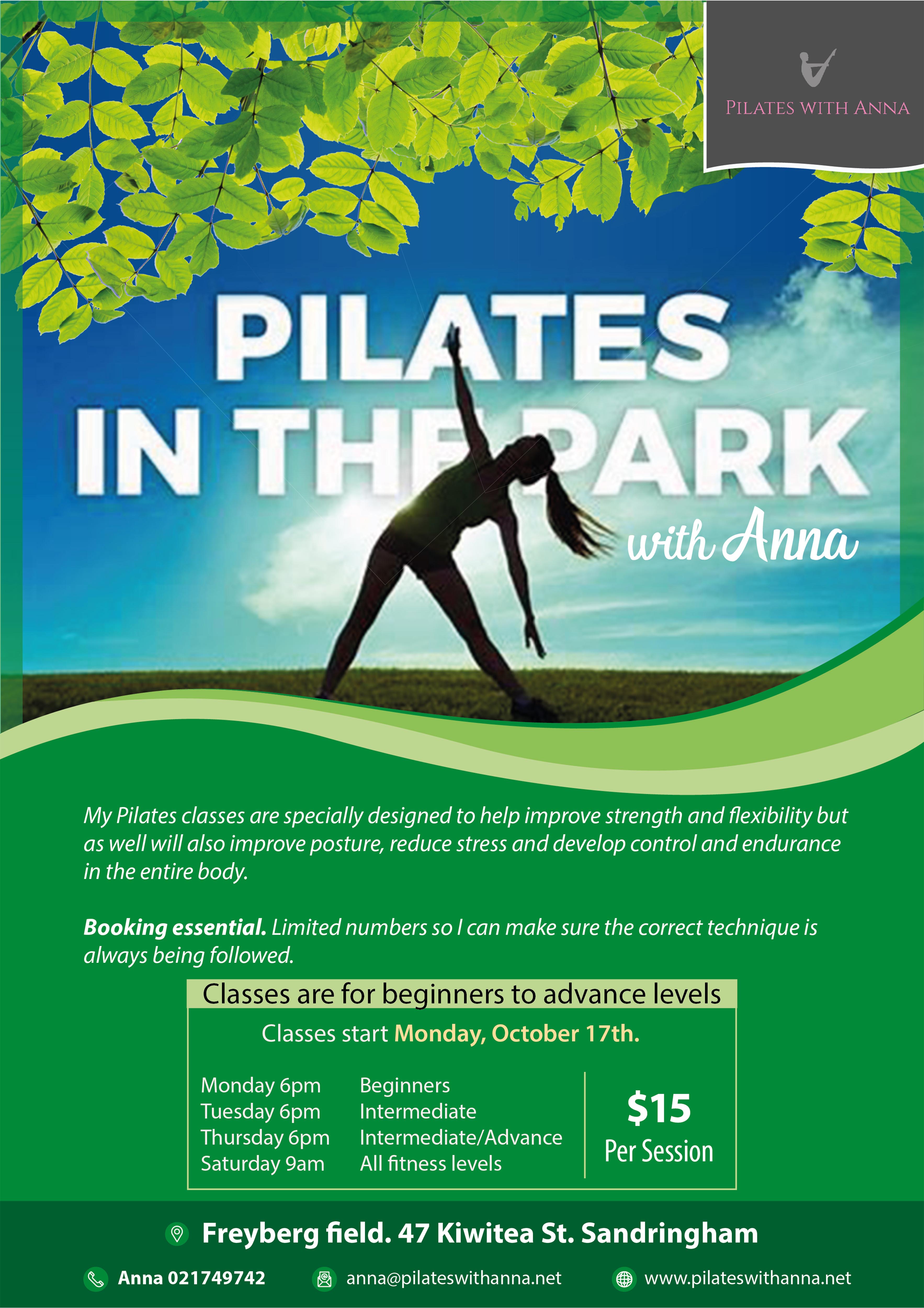 Flyer Design by alice for Pilates with Anna | Design #29083533