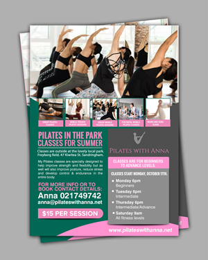 Design de Flyer par chandrayaan.creative pour Pilates with Anna | Design : #29082224