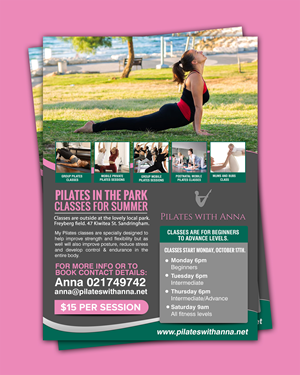 Pilates in the Park with Anna | Flyer-Design von chandrayaan.creative