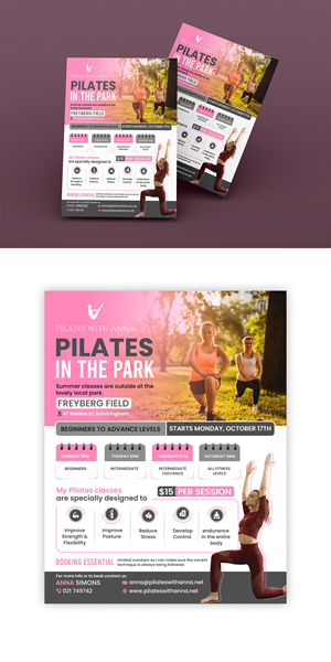 Pilates in the Park with Anna | Flyer-Design von ZeneFashions