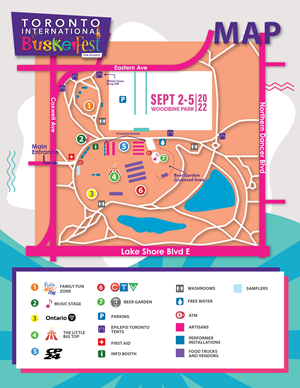 Street Performer Festival  Site  Map | Design Graphique par Fajr.