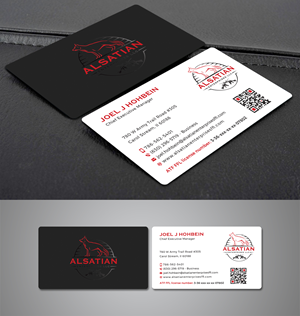 Business Card Design by Creative Moon Design for Alsatian Enterprises LLC  | Design: #29109272