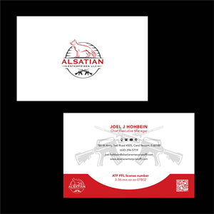 Business Card Design by T_jenny for Alsatian Enterprises LLC  | Design: #29090710