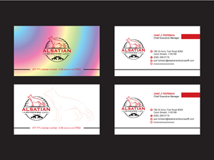 Business Card Design by Logo Stock for Alsatian Enterprises LLC  | Design: #29085341