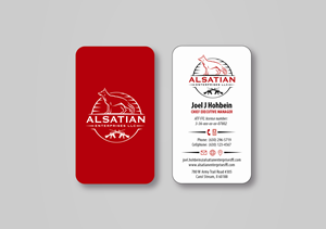 Business Card Design by MarkoE for Alsatian Enterprises LLC  | Design: #29101639