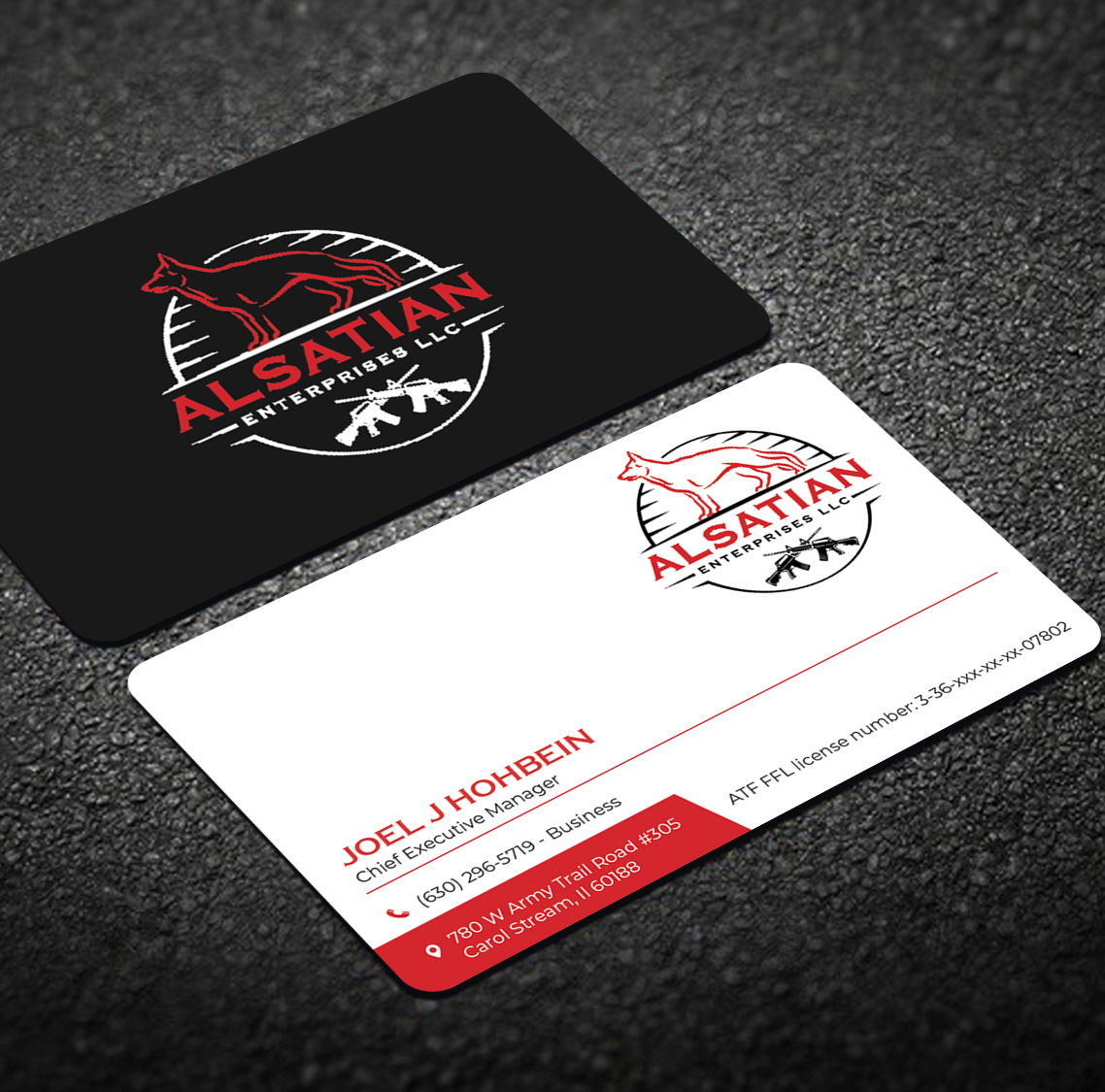 Diseño de Tarjeta de Presentación por Graphixpointt para Alsatian Enterprises LLC  | Diseño #29079415